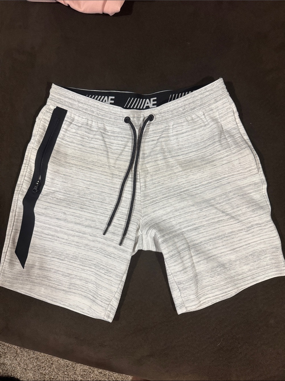 American Eagle Outfitters Light Gray Heather Athletic Shorts